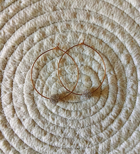 Boucles d'oreilles Louise (blanche)