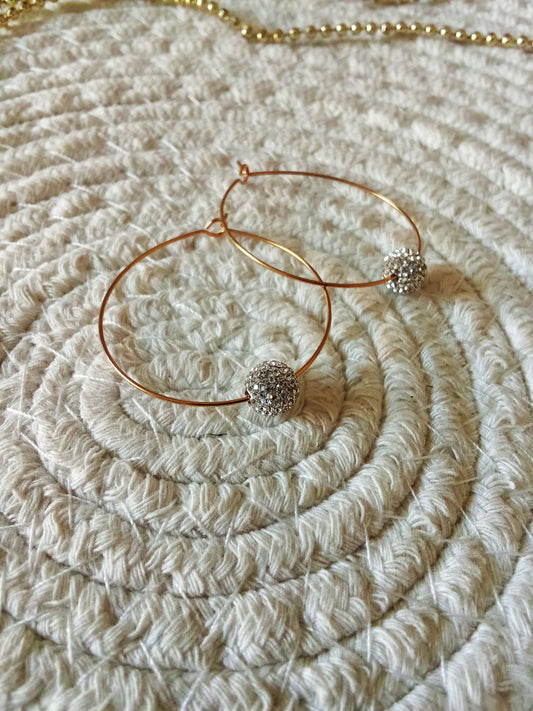 Boucles d'oreilles Louise (blanche)