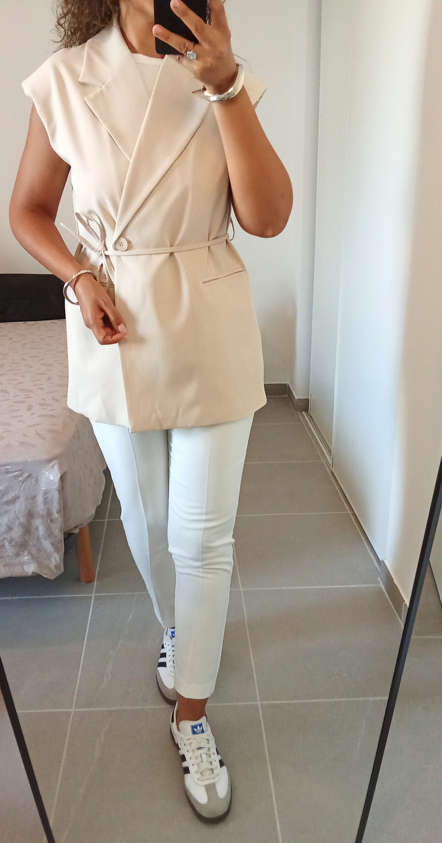 Veste blazer beige Hana