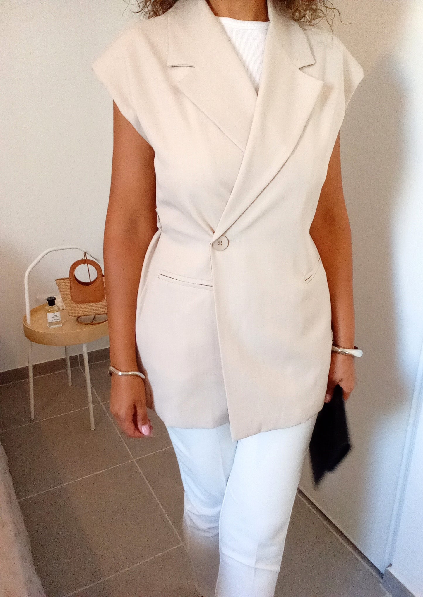 Veste blazer beige Hana